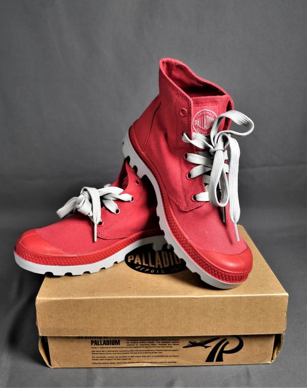 Palladium Pampa Red Boots: Palladium Pampa Red Boots . Size- 5 1/2". Condition: New in box