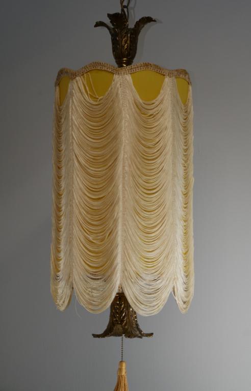 MCM Vintage Swag Lamp with Flapper Shade (1 of 4)