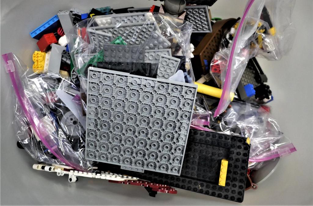 Bin Full of Vintage Lego Building Blocks (1 of 3)