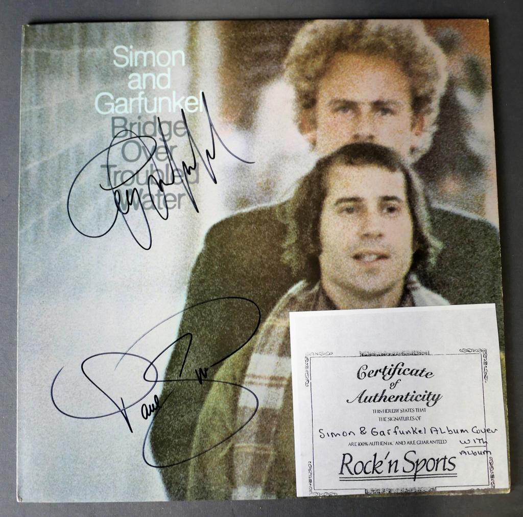 Simon and Garfunkel Signed Vinyl Record Cover (1 of 4)