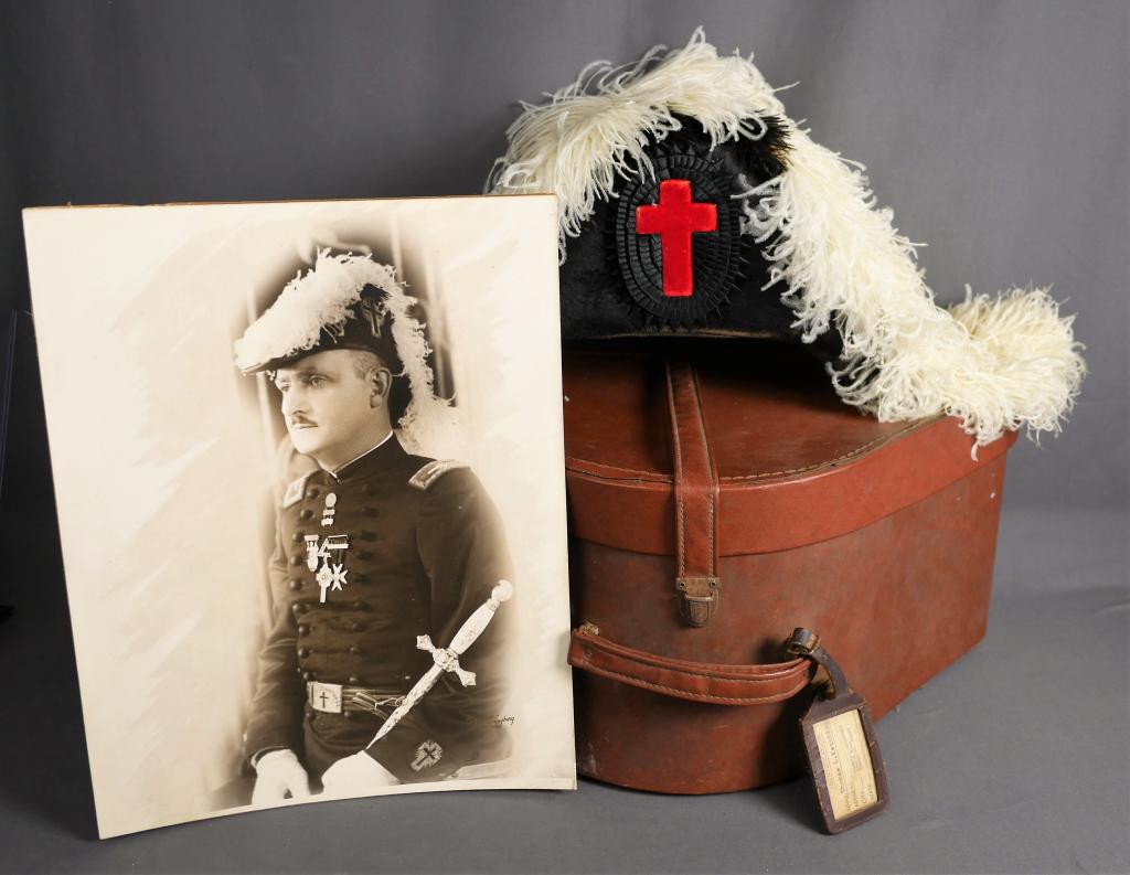 Antique Freemason Masonic Knights Templar Hat (1 of 6)