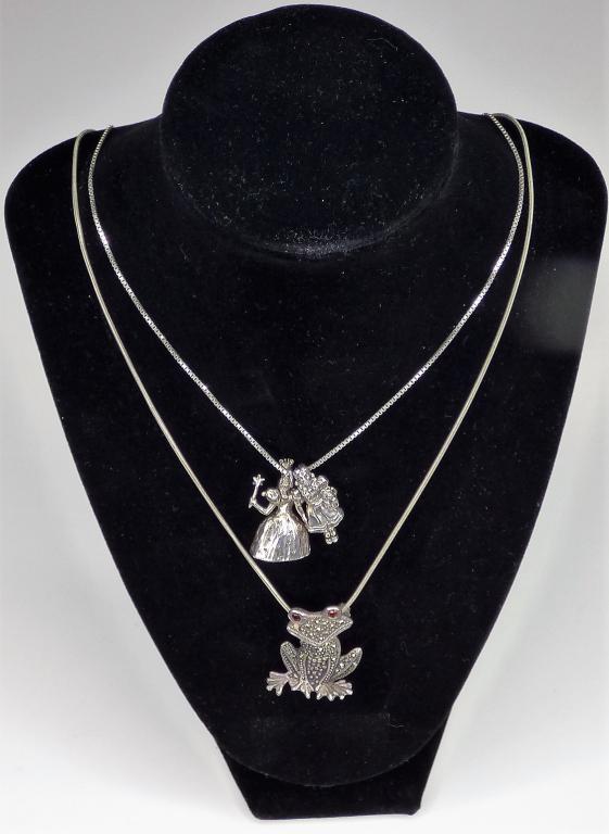 Sterling Silver Necklaces- Wizard of Oz & Frog (1 of 8)