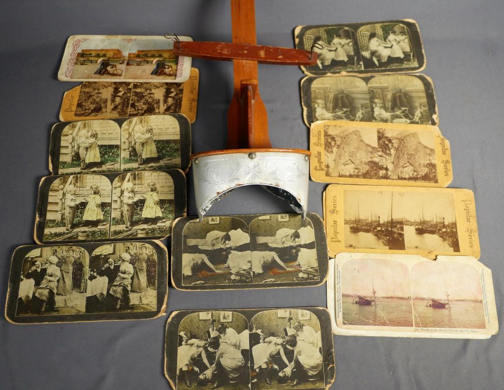 Antique Stereo Viewer & Stereoview Cards (1 of 7)