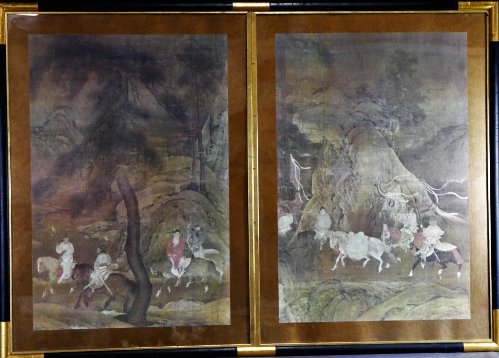 Emperor Xuanzong's Flight to Shu Lithograph Prints (1 of 5)