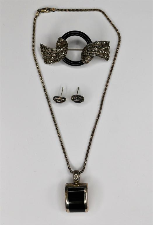 Sterling Silver Jewelry with Black Onyx Stones (1 of 9)