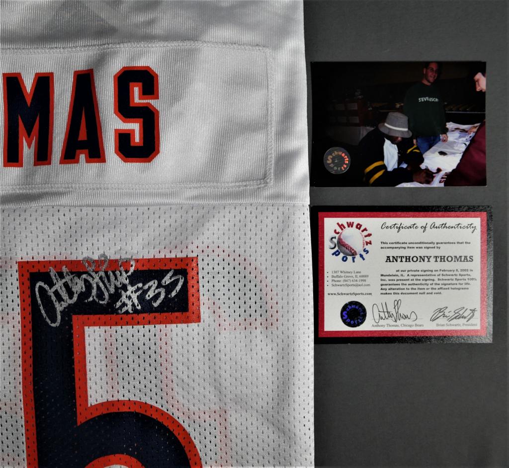 Anthony Tomas Chicago Bears Signed Football Jersey (1 of 6)