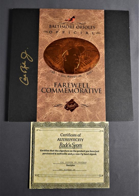 Cal Ripken Jr Signed Orioles Farewell Tribute Prog (1 of 4)