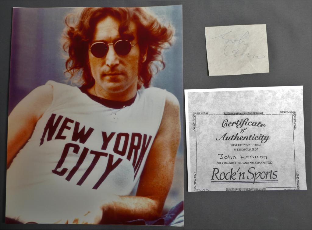 John Lennon Beatles Autograph/ Signature with COA (1 of 4)