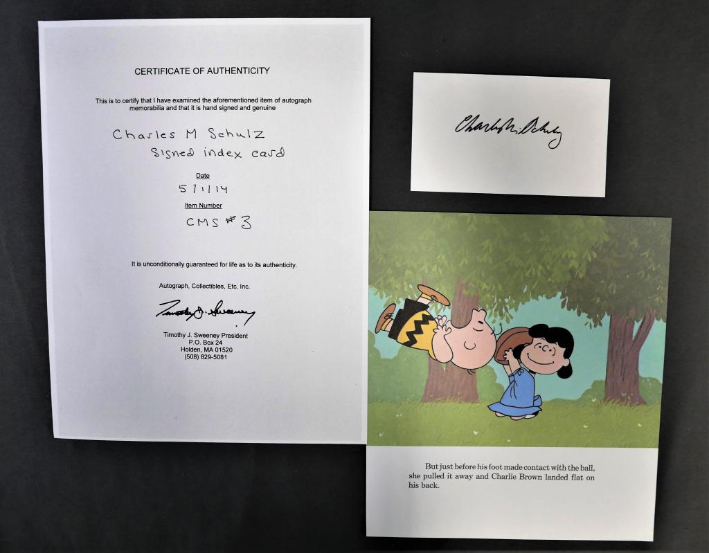 Charles M. Schultz Peanuts Signature/ Autograph (1 of 3)