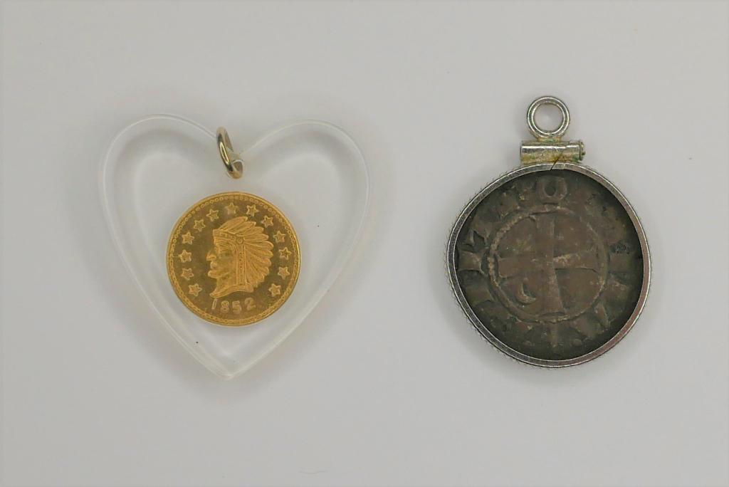 1/2 Half Token California Gold & Antique Coin (1 of 5)