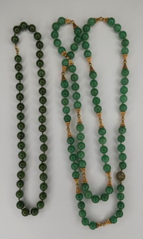 Vintage Chinese Oriental Jade/ Jadeite Necklaces (1 of 10)