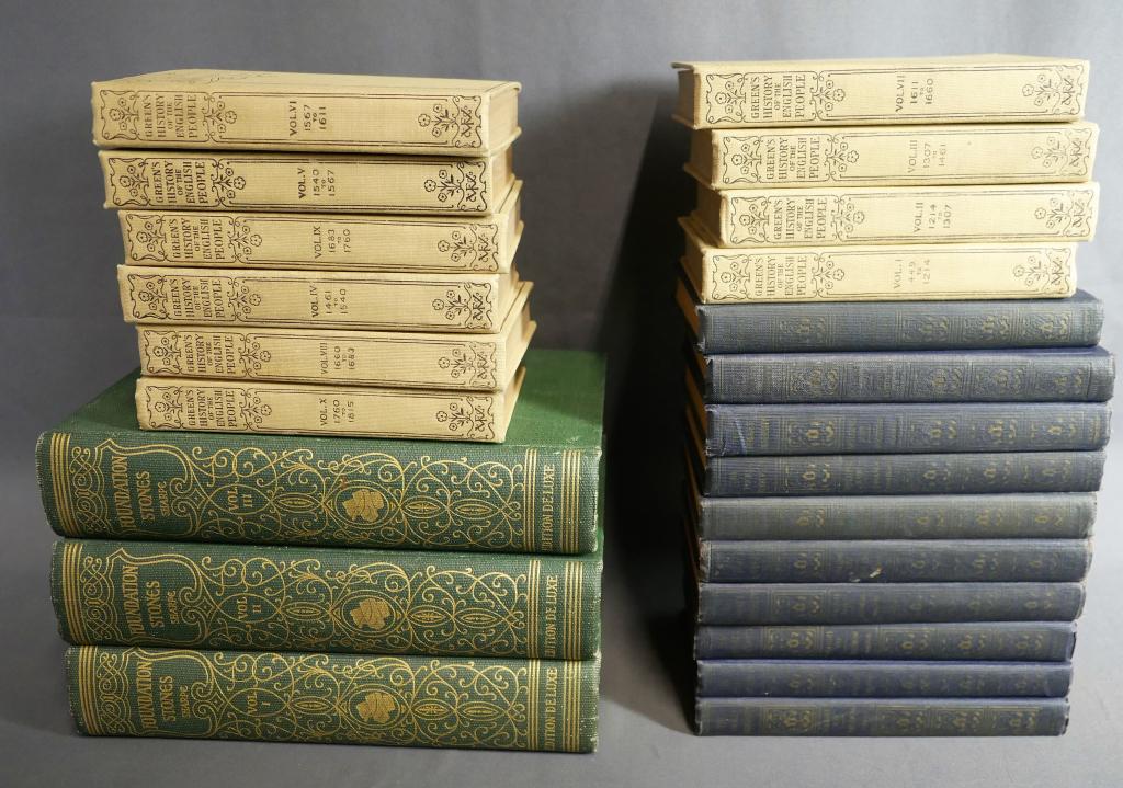 3 Sets of Antique Books- Foundation Stones, Green' (1 of 14)