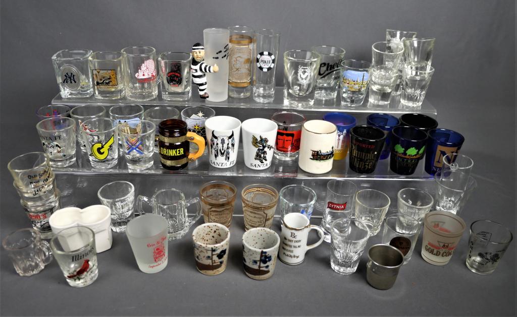 Large Collection of Souvenir Shot Glasses (1 of 10)