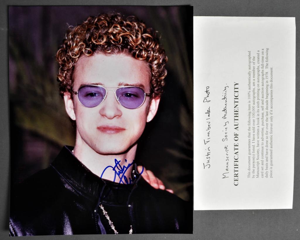 Justin Timberlake Signed/ Autographed Photograph (1 of 3)