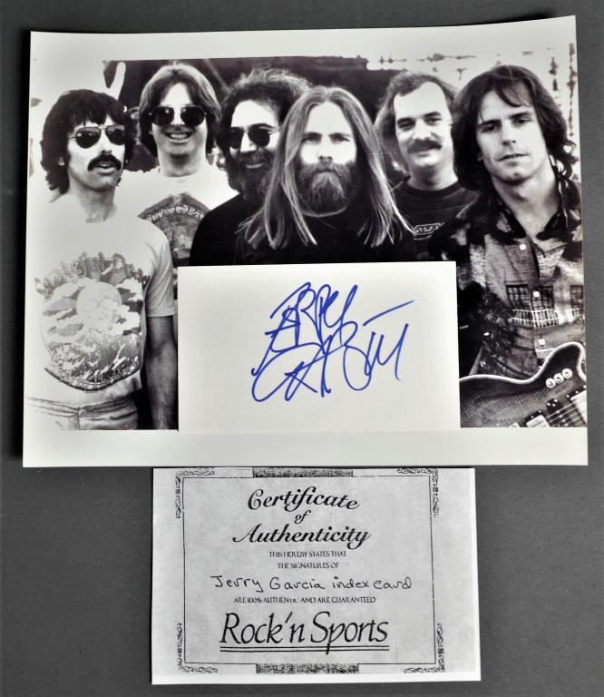 Jerry Garcia Autograph/ Signature - Grateful Dead (1 of 3)