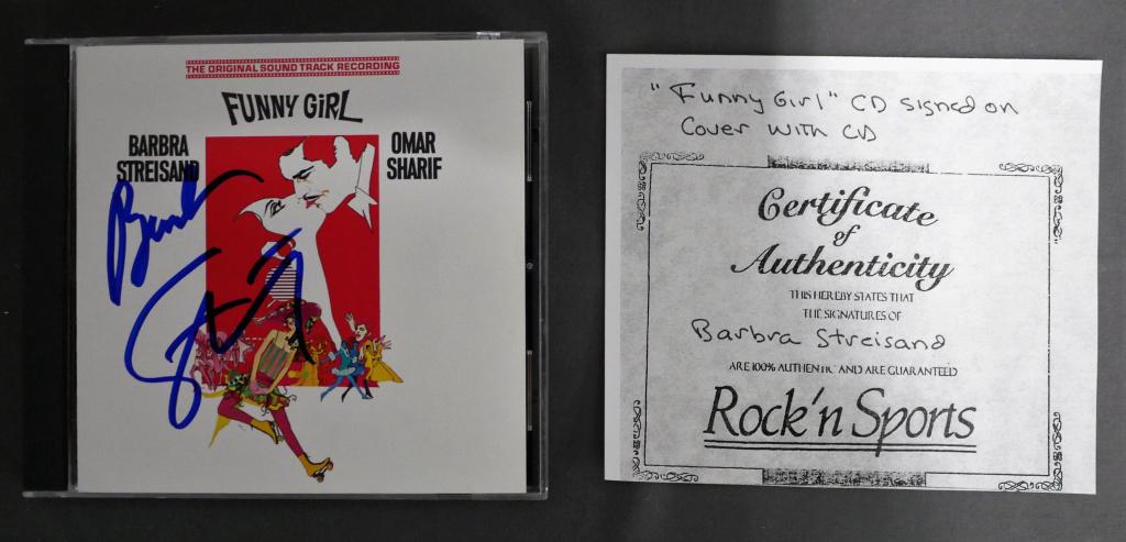 Barbara Streisand Autographed CD "Funny Girl" (1 of 4)