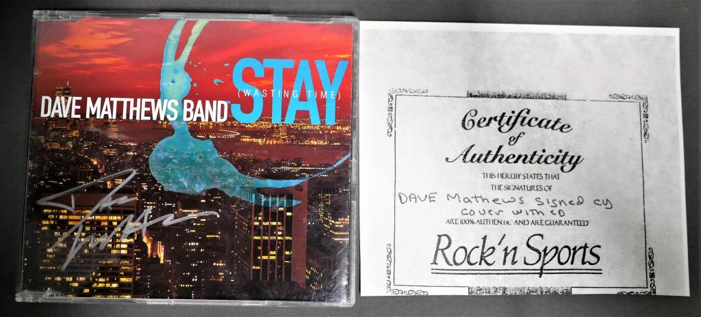 Dave Mathews Autographed CD Cover "Stay" (1 of 6)