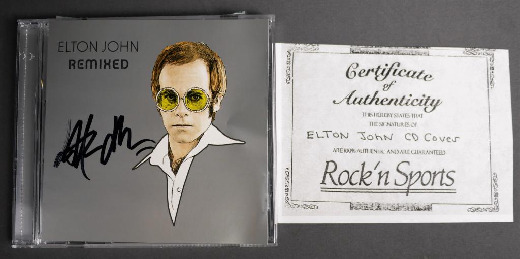 Elton John Signed/ Autographed CD "Remixed" (1 of 4)