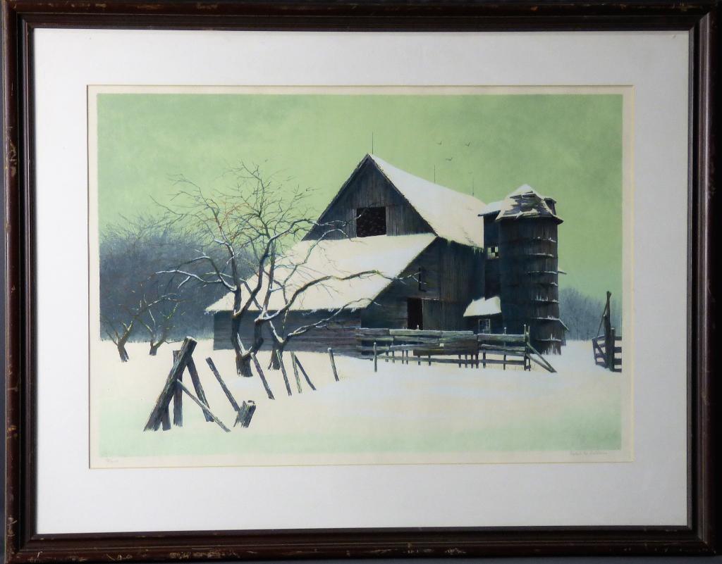 Robert W. Addison Winter Landscape LE Serigraph (1 of 5)