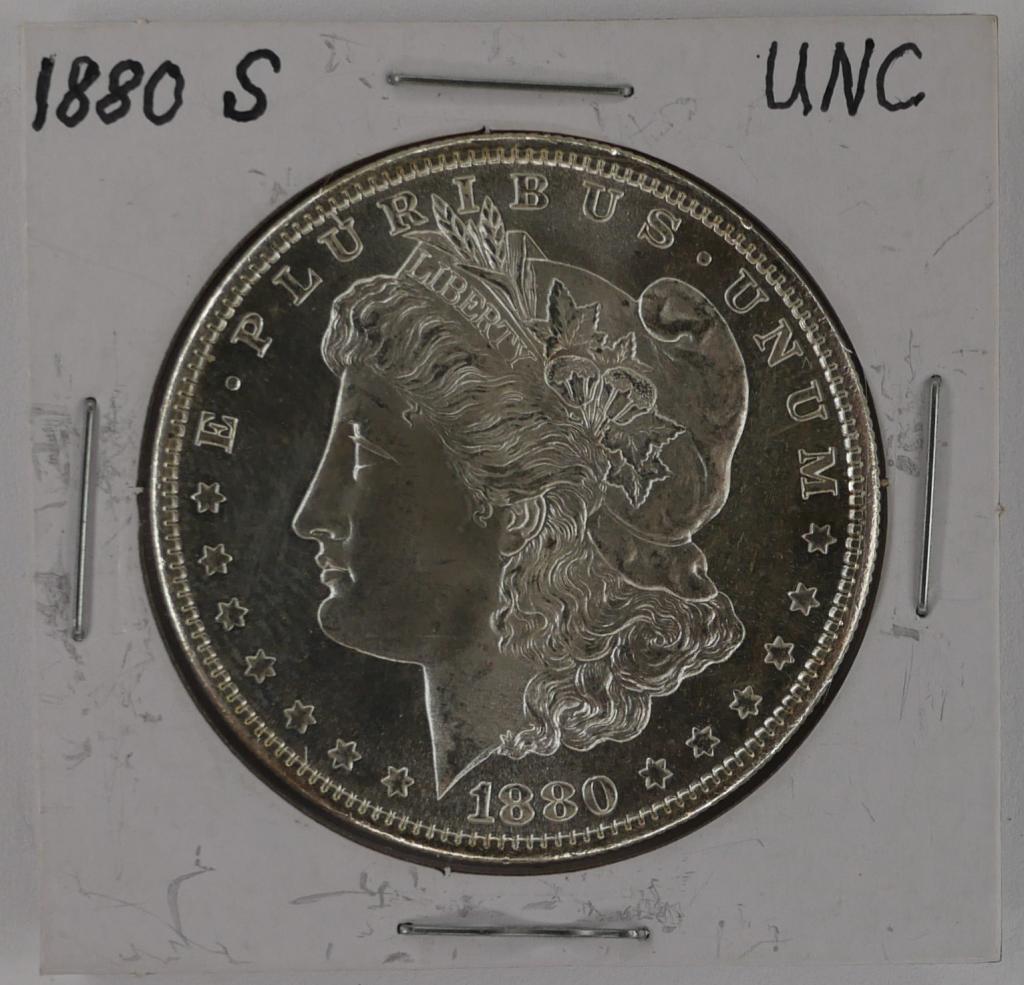 1880 US Morgan S Silver Dollar Coin- Uncirculated (1 of 2)