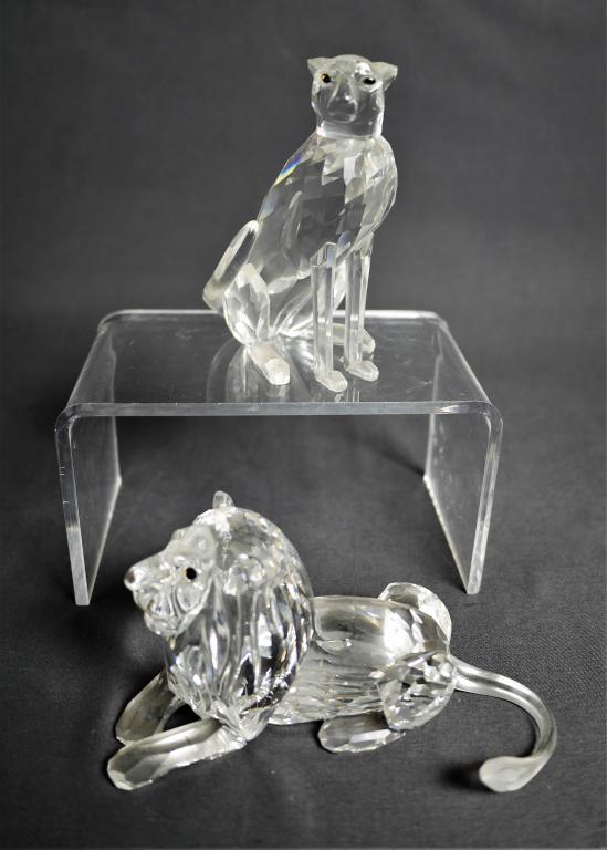 Swarovski Crystal Lion & Lioness Figurines (1 of 8)