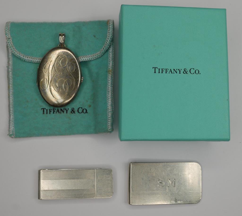 Tiffany & Co Sterling Silver Money Clips & Locket (1 of 7)