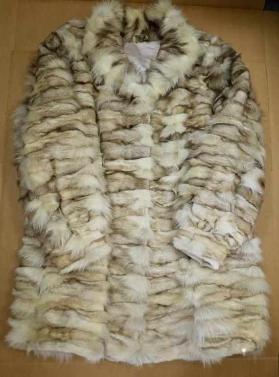 Ladies Fox Fur Coat Half Length (1 of 4)