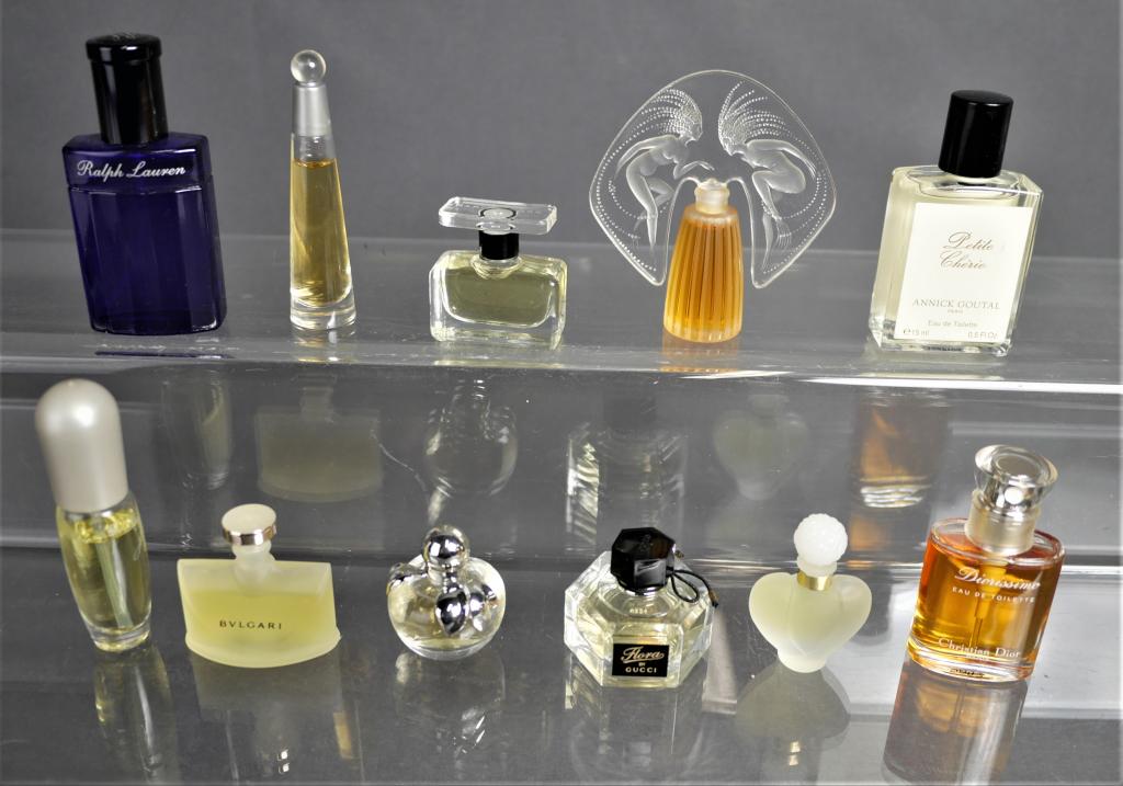 Lot of Miniature Designer Perfume Bottles- Lalique (1 of 5)