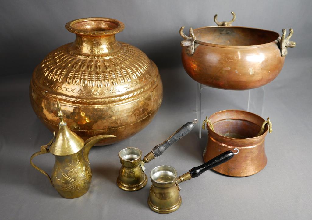 Vintage Middle Eastern Copper & Brass Assortment (1 of 8)