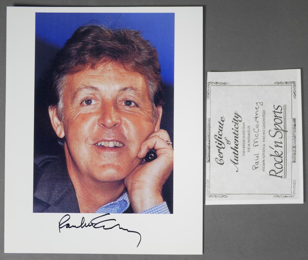 Paul McCartney Autographed/ Signed Photograph (1 of 4)