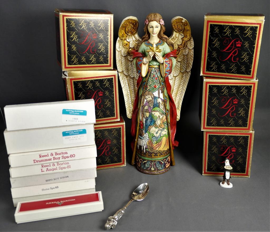 Duncan Royale Peweter Santas, Christmas Spoons, An (1 of 16)