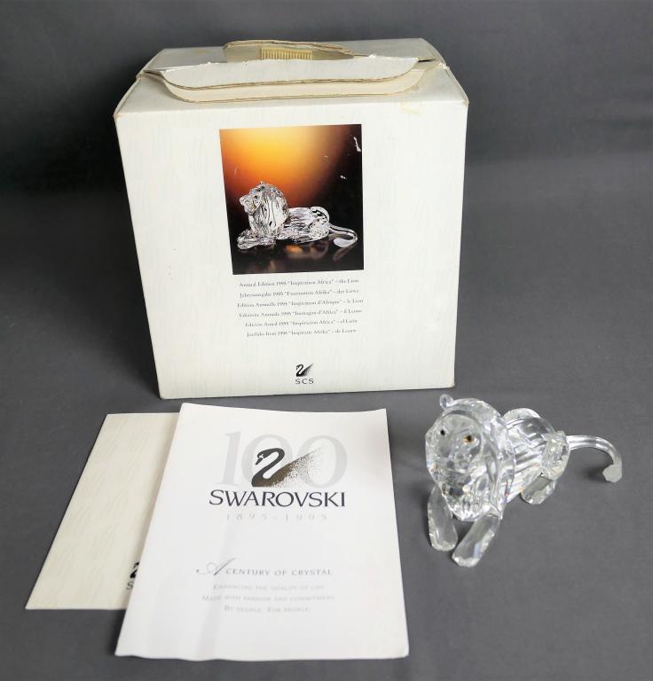 Swarovski African Lion Annual 1995 Edition Crystal (1 of 5)