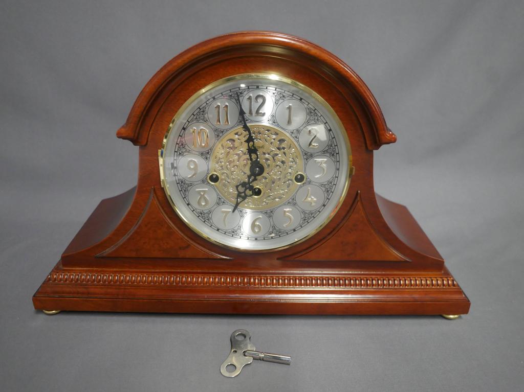 Hermle 21130-N90340 Mantel Clock in Cherry Case (1 of 7)