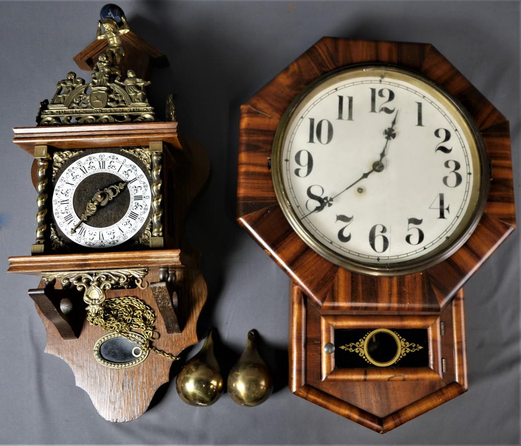 Two Vintage Clocks- Zaandam Hermle & Regulator Clo (1 of 13)