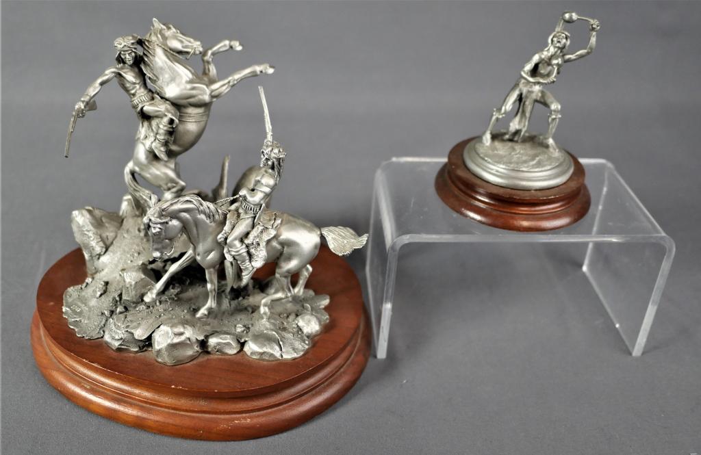 Don Polland Chilmark Fine Pewter Cowboy Sculptures (1 of 12)