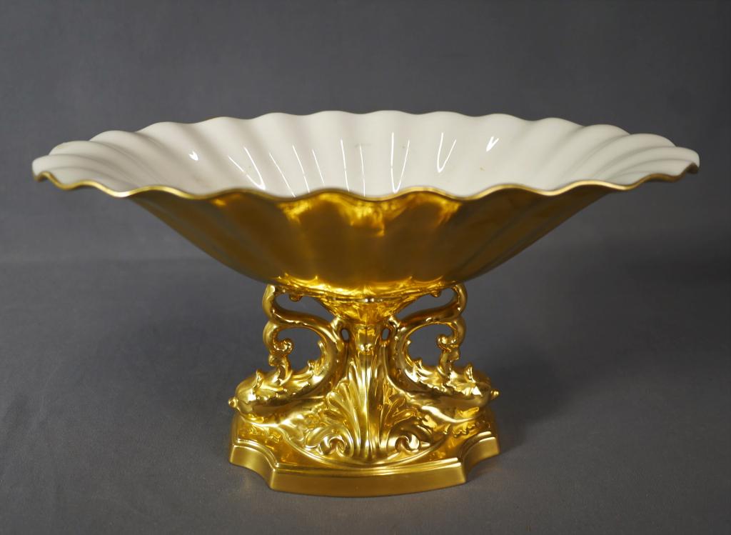 Lenox 24k Gold Aquarius Centerpiece Porcleian Bowl (1 of 6)