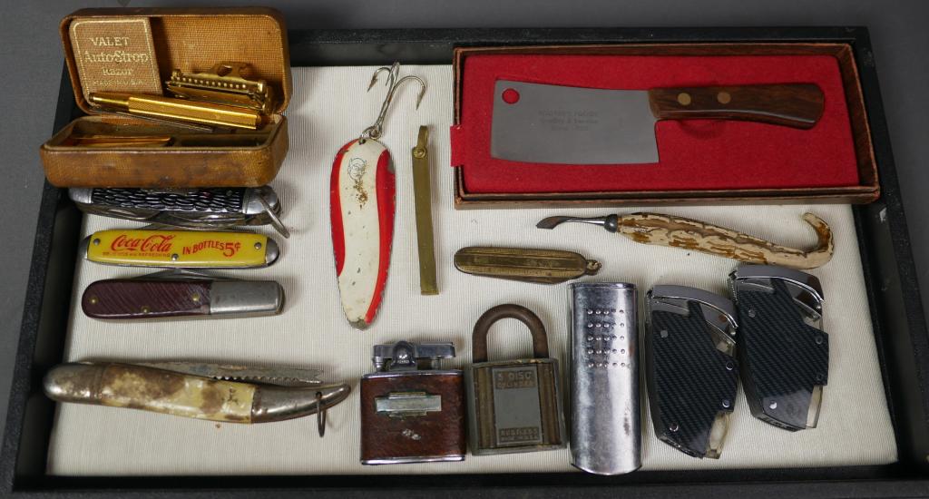 Lot of Vintage Pocket Knives, Locks, Lighters (1 of 8)