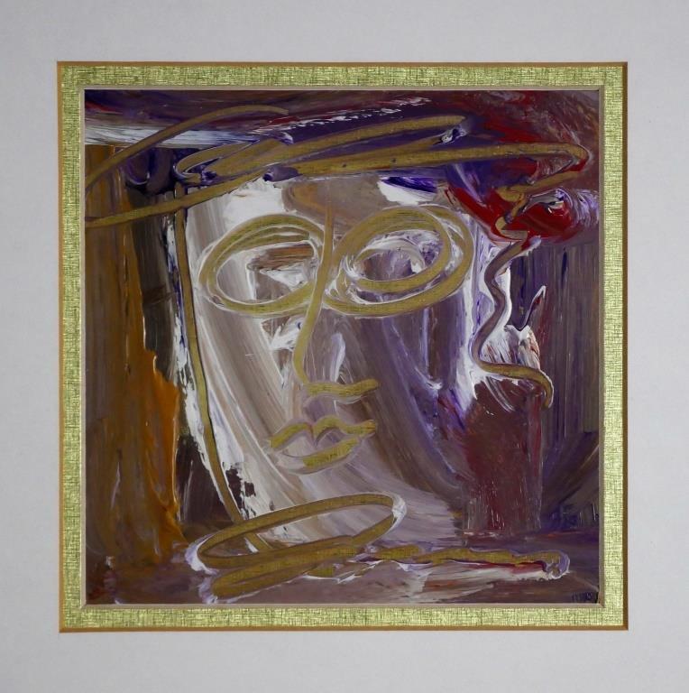 James Warren "Figurative C" Abstract Painting (1 of 3)