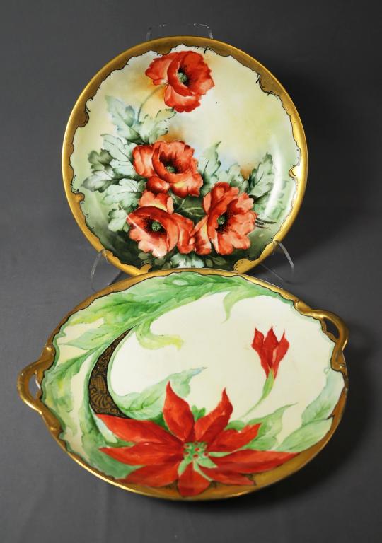 Two Antique Limoges France Hand Painted Platters (1 of 5)