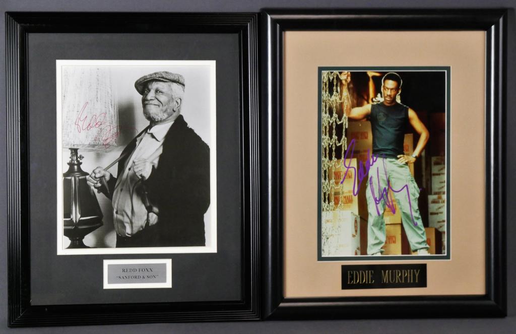 Red Foxx & Eddie Murphy Signed Photographs w/ COA (1 of 6)