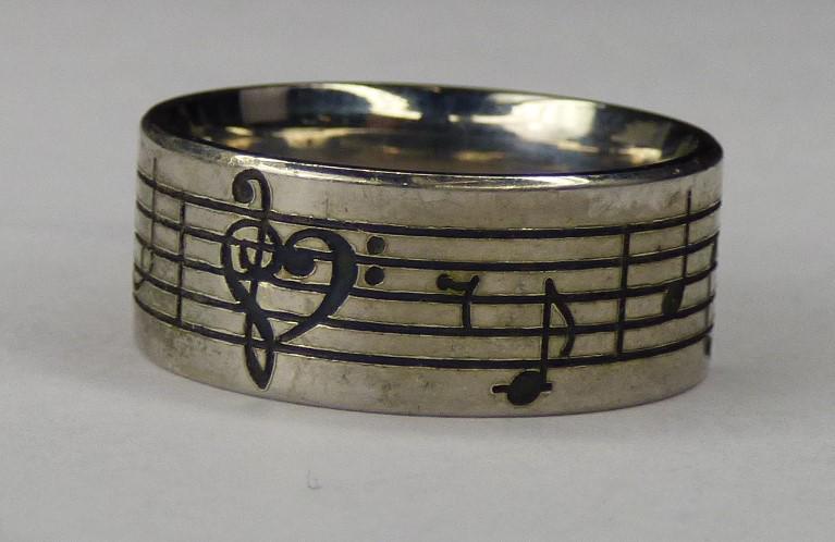 Sterling Silver Music Note Song Ring (1 of 4)