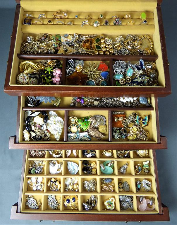 Large Jewelry Box filled with Costume Jewelry (1 of 12)