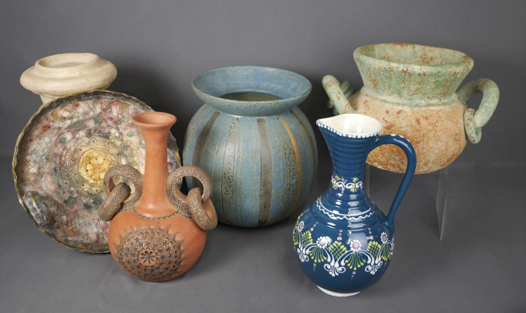 Group of Art Pottery Vessels-Italian, Spanish (1 of 12)