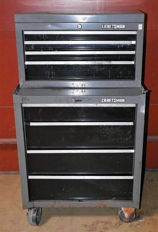 Craftsman Tool Box Tool Cabinet- Two Sections (1 of 4)