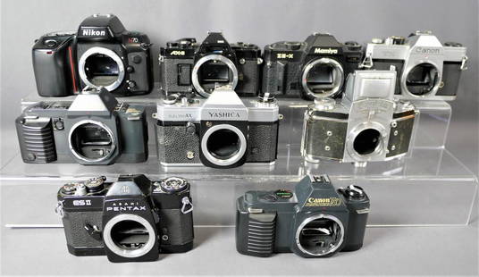 Vintage Film Cameras- Canon, Exacta, Yashica, Niko: Vintage Film Cameras- Canon, Yashica, Exacta, Nikon, etc... All body only, no lenses. Untested, as found.