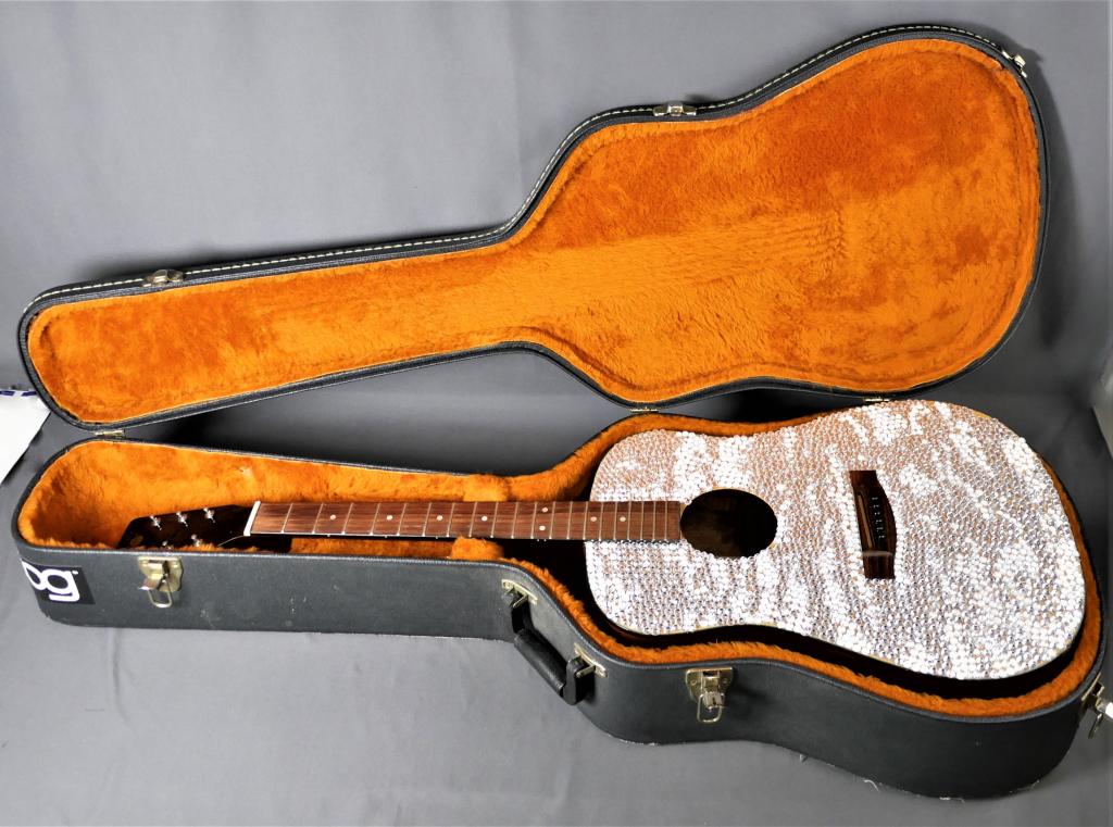 Bently Model 5111 Acoustic Guitar in Case: Bently Model 5111 Acoustic Guitar in Case . Good overall condition, no strings.