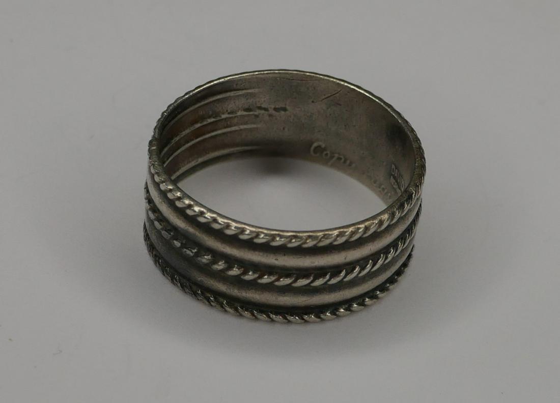 David Andersen Sterling Silver Wide Band Mens Ring: David Andersen Sterling Silver Wide Band Mens Ring. Size- 13 1/2. Ring was resized.