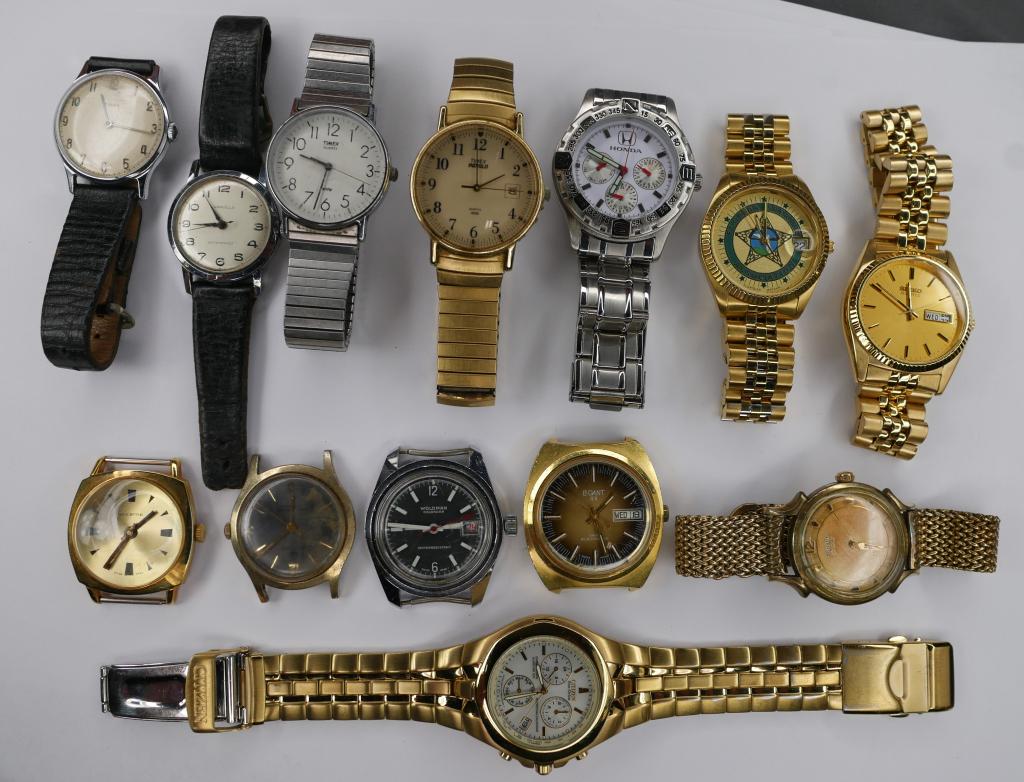 Lot of Men Wrist Watches- LeGant, Benrus, Citizen: Lot of Men Wrist Watches- LeGant, Benrus, Citizen Eco Drive, etc.. All untested, some might be as found.