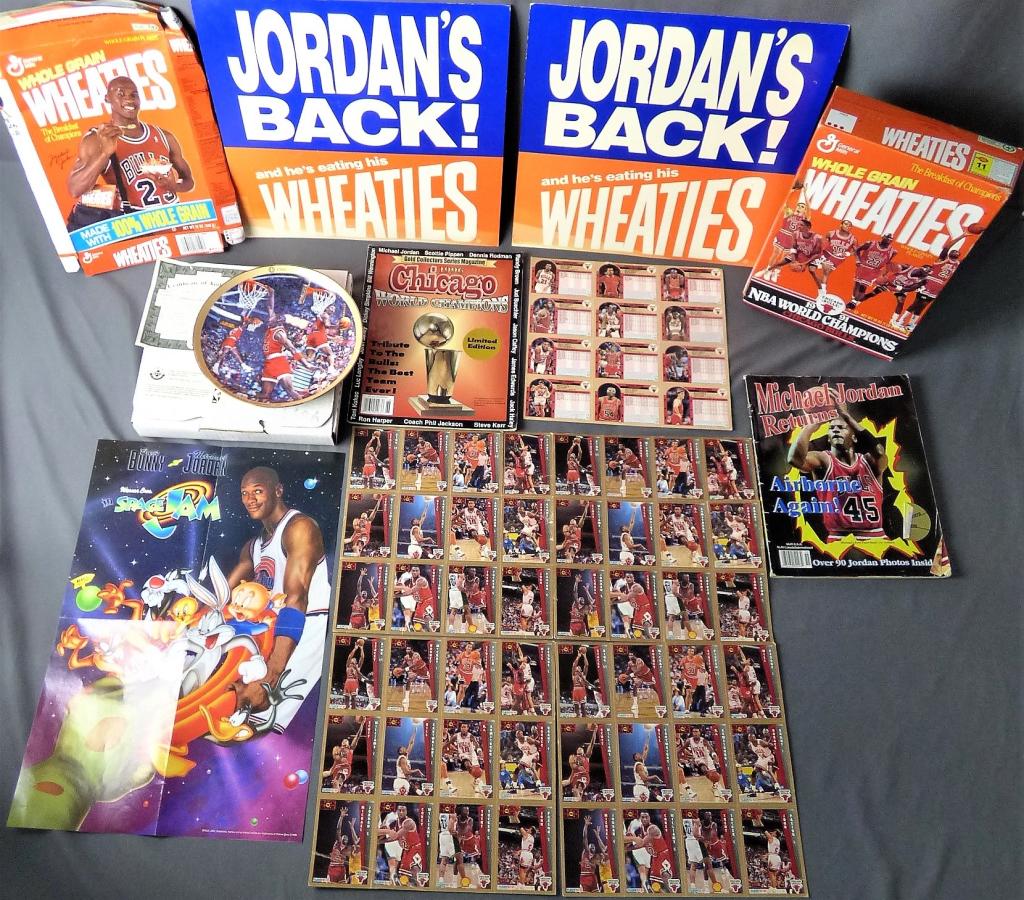 Michael Jordan Memorabilia- Cards, Poster, Plates (1 of 9)