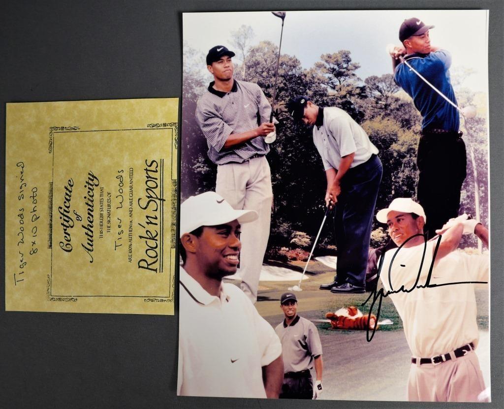 Tiger Woods Signed/ Autographed Golf Photograph (1 of 4)